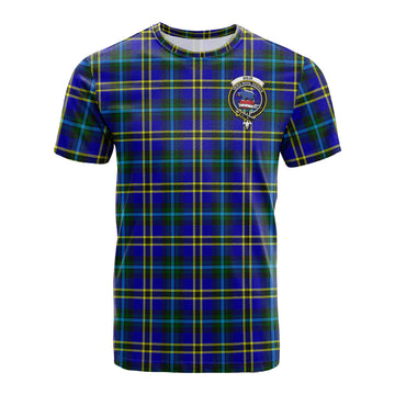 Weir Modern Tartan T-Shirt with Family Crest
