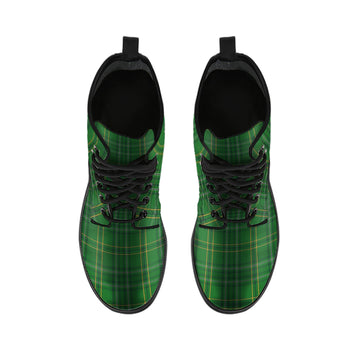 Wexford County Ireland Tartan Leather Boots