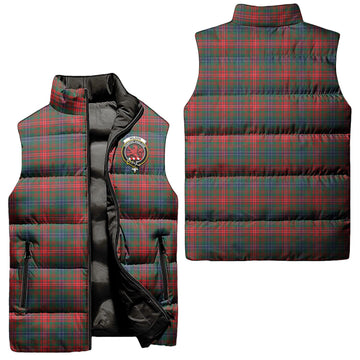 Wilson Modern Tartan Sleeveless Puffer Jacket with Family Crest