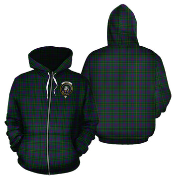 Wood Tartan Hoodie with Family Crest