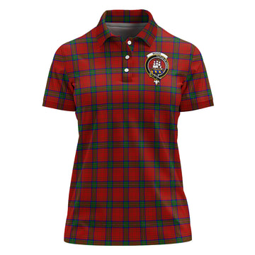Wood Dress Tartan Polo Shirt with Family Crest For Women