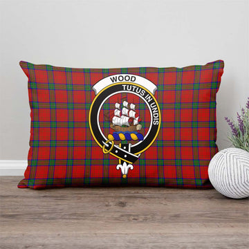 Wood Dress Tartan Pillow Cover with Family Crest