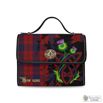 Wotherspoon Tartan Waterproof Canvas Bag with Scotland Map and Thistle Celtic Accents