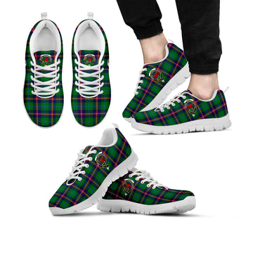 Young Modern Tartan Sneakers with Family Crest