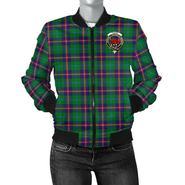 Young Modern Tartan Bomber Jacket with Family Crest