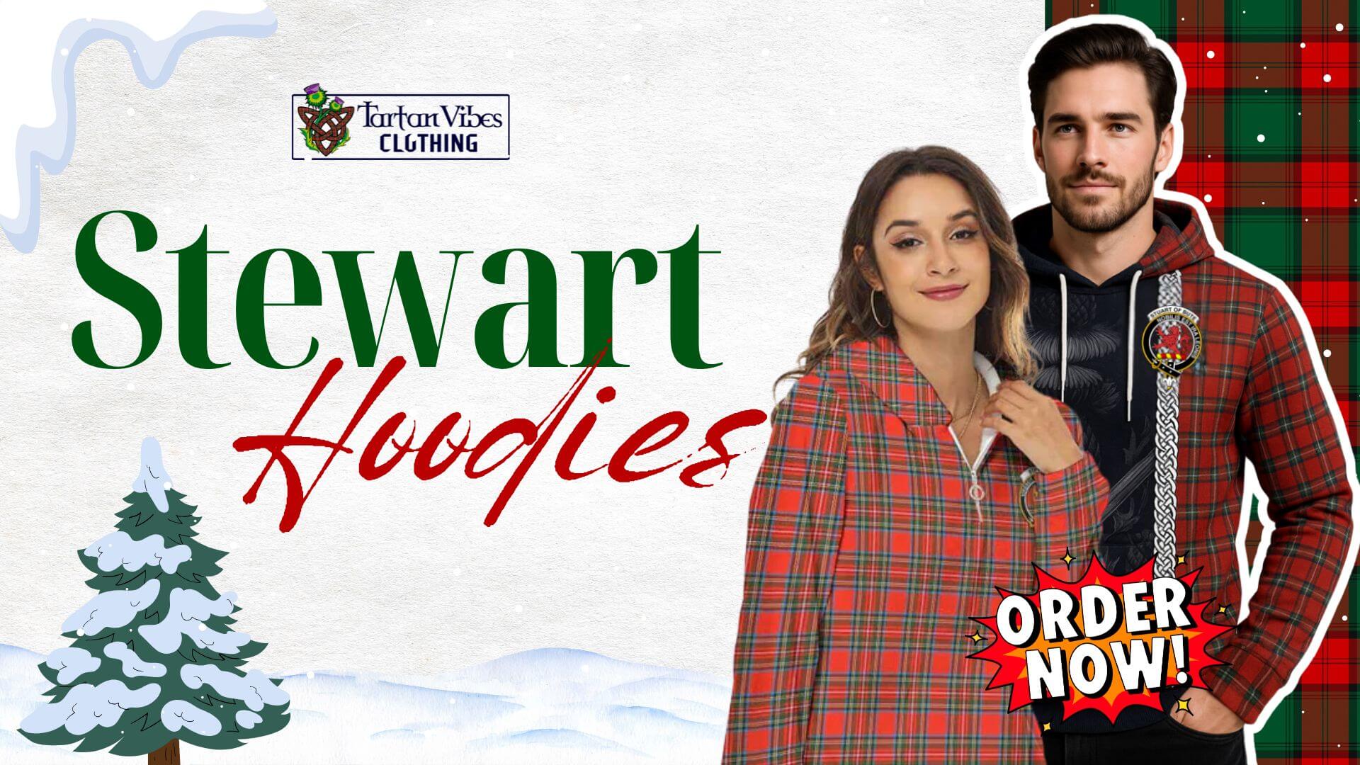 Stewart Tartan Hoodies