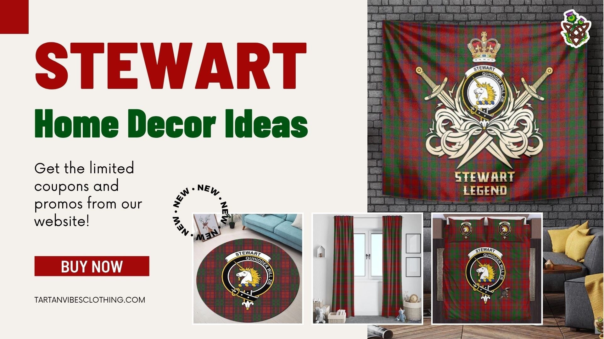 Stewart Tartan Home Decor