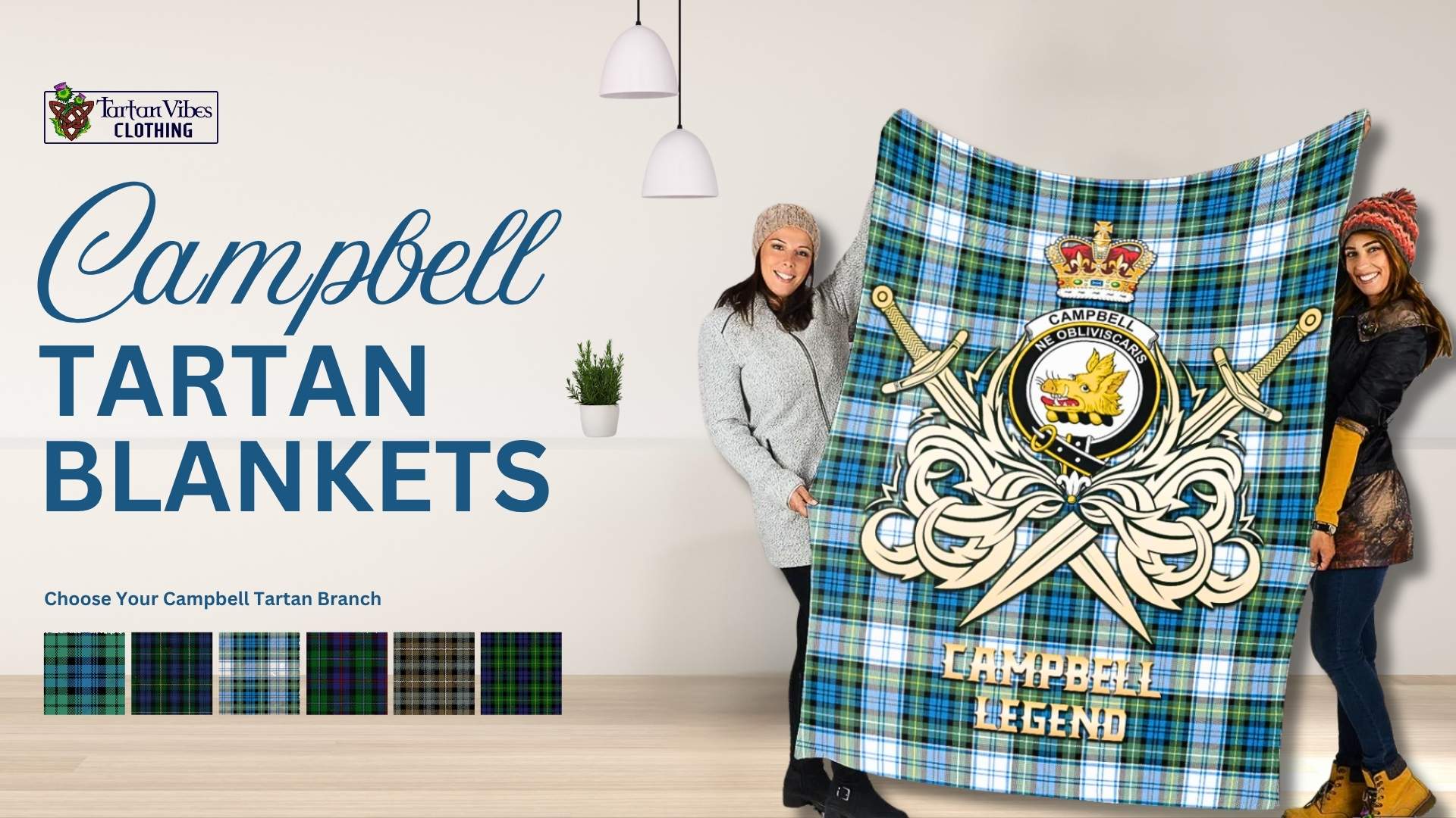 Campbell Tartan Blankets