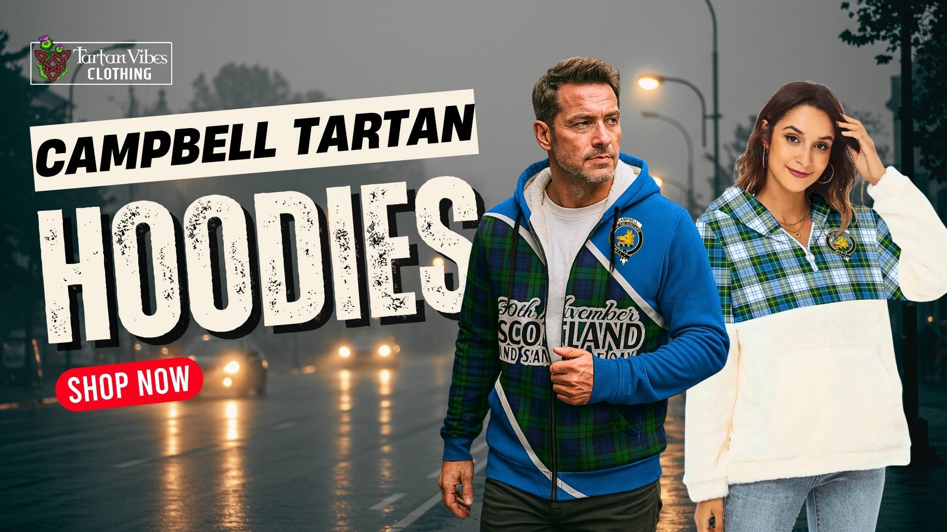 Campbell Tartan Hoodies