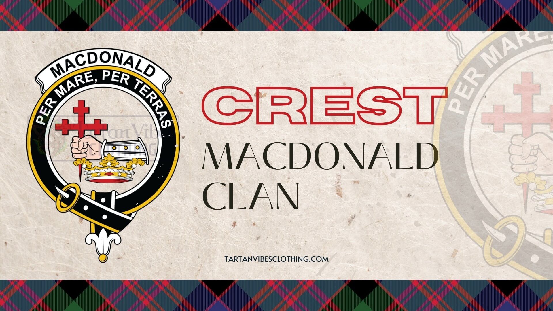 McDonald Tartan Crest House Flag