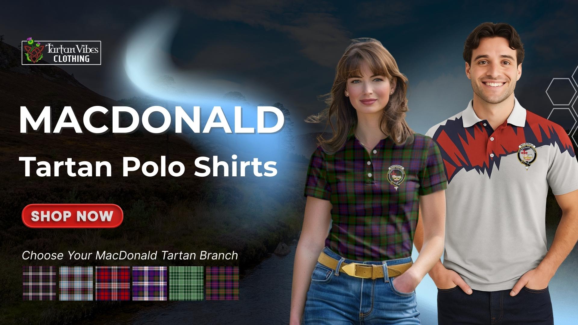 MacDonald Tartan Polo Shirts