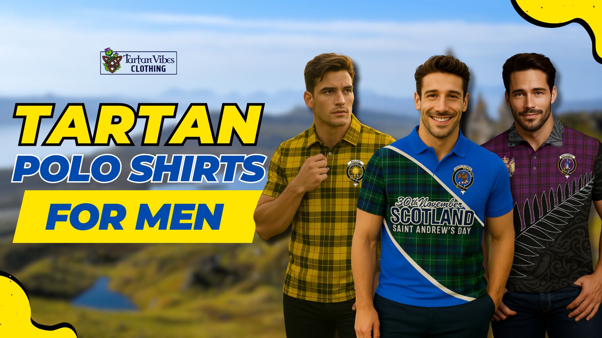 Tartan Polo Shirts for Men