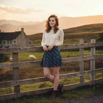 Tartan Pleated Mini Skirt