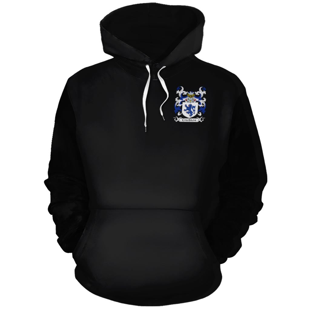 Crighton Coat of Arms Hoodie - 2D-tartanvibesclothing