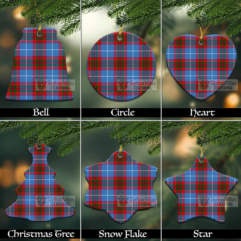 Upload Tartan Christmas Ornaments - Classic Tartan Ceramic - Tartan Vibes Clothing
