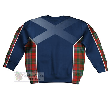 MacLean (McLean) Tartan Kid Knitted Sweater with Family Crest and Lion Rampant Vibes Sport Style