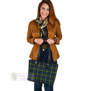 Baillie (Bailey) Tartan Leather Tote Bag