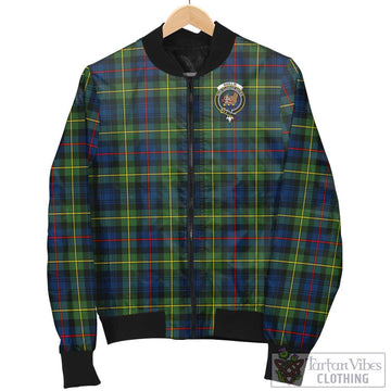 Baillie (Bailey) Tartan Bomber Jacket with Family Crest Unisex - Tartan Vibes Clothing