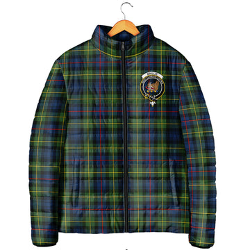 Baillie (Bailey) Tartan Padded Jacket with Family Crest Women's Padded Jacket - Tartan Vibes Clothing