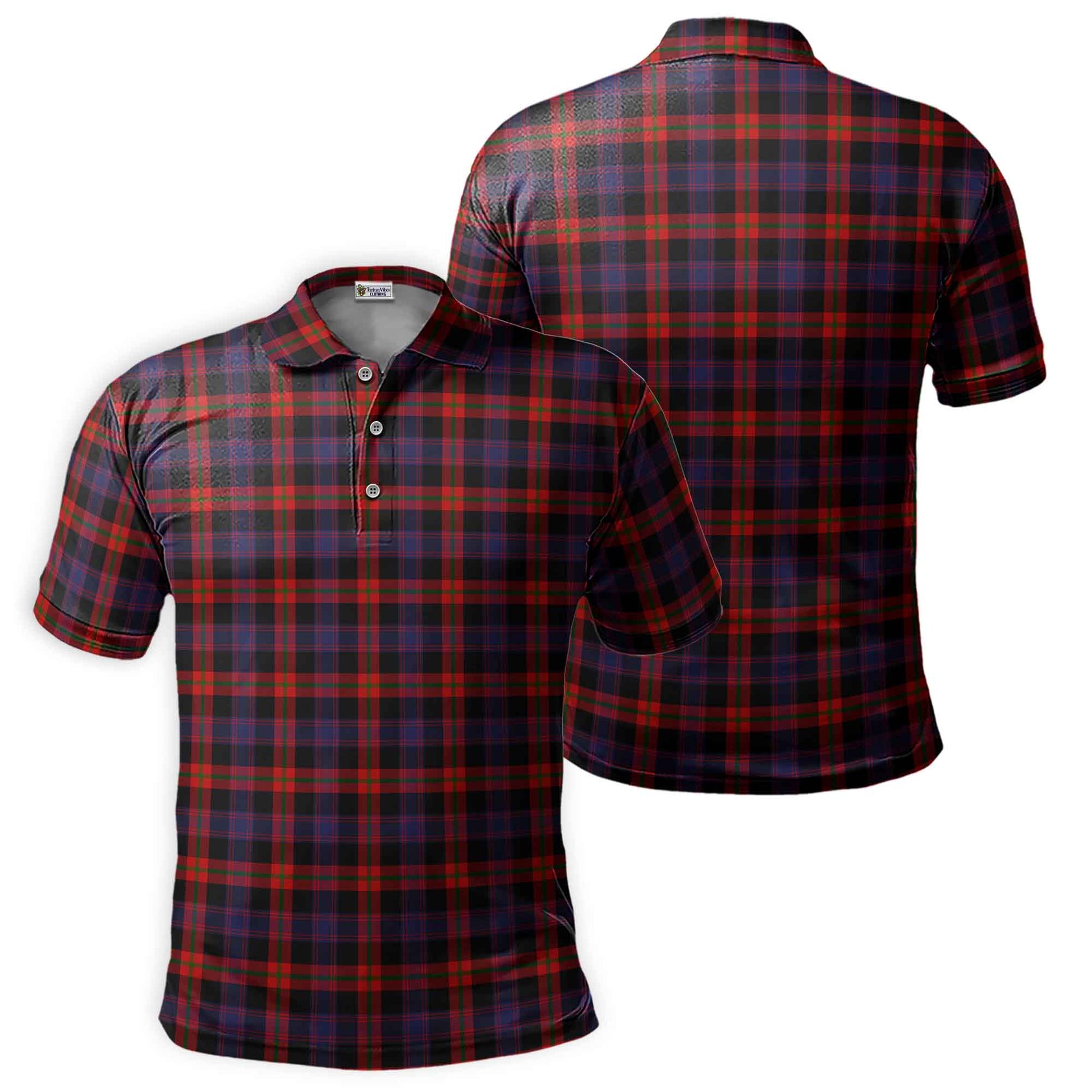 Brown Tartan Mens Polo Shirt Kid - Tartan Vibes Clothing