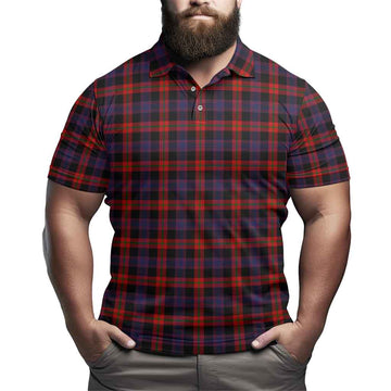Brown Tartan Mens Polo Shirt - Tartan Vibes Clothing