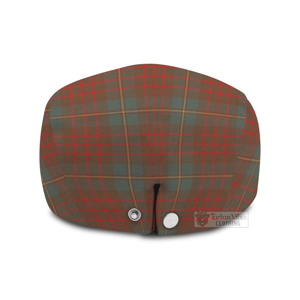 Cameron Hunting Weathered Tartan Jeff Cap, Tartan Flat Cap