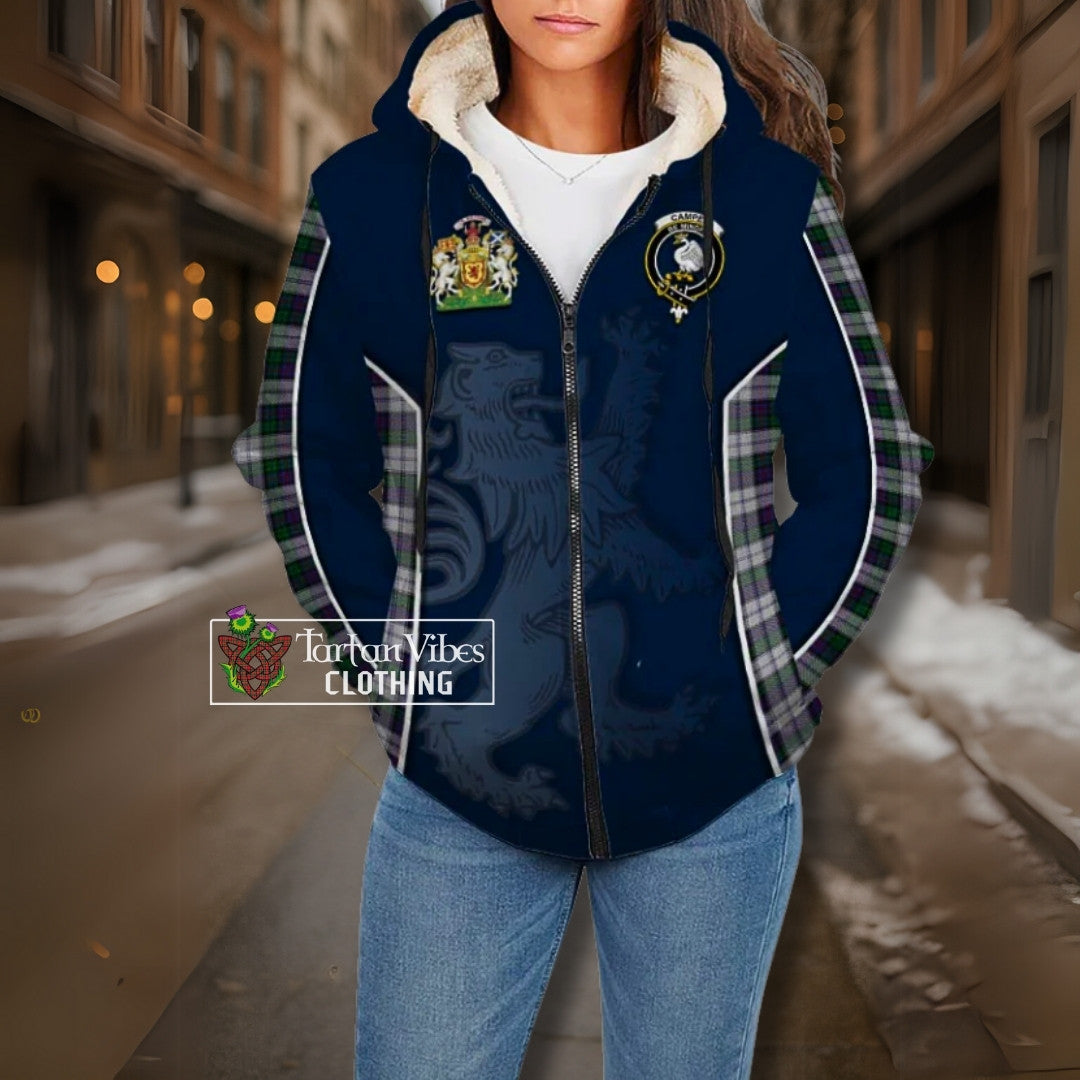 Campbell of Breadalbane Ancient Tartan Sherpa Hoodie Featuring Alba Gu Brath