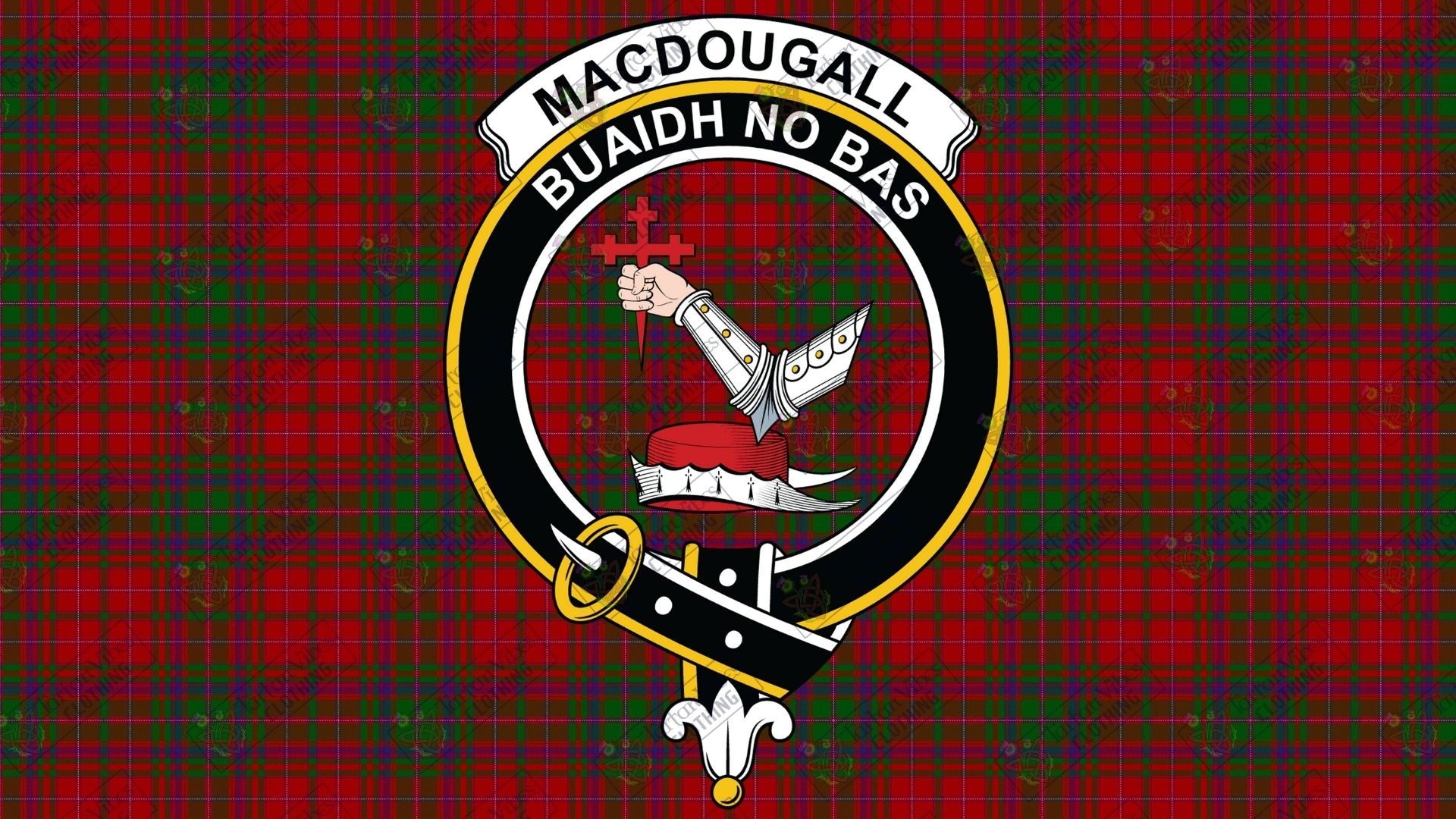 Macdougall clan Crest and Tartan