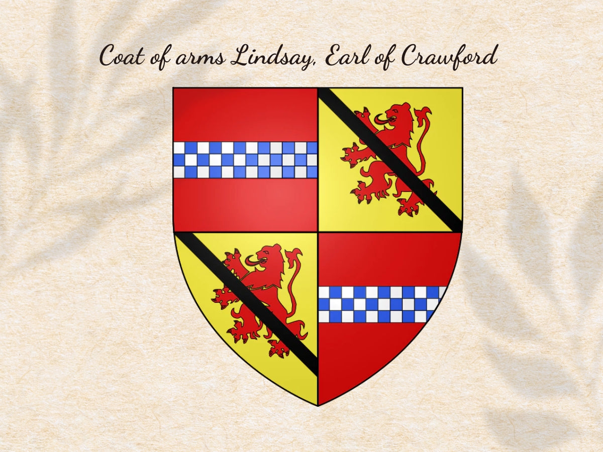Coat of arms Lindsay. Earl of Crawford