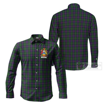 Durham Tartan Long Sleeve Button Shirt with Coat of Arms