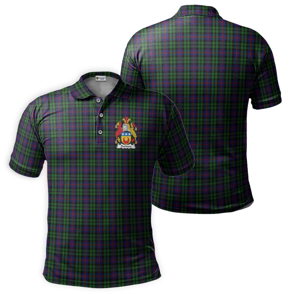 Durham Tartan Polo Shirt with Coat of Arms Kid - Tartan Vibes Clothing