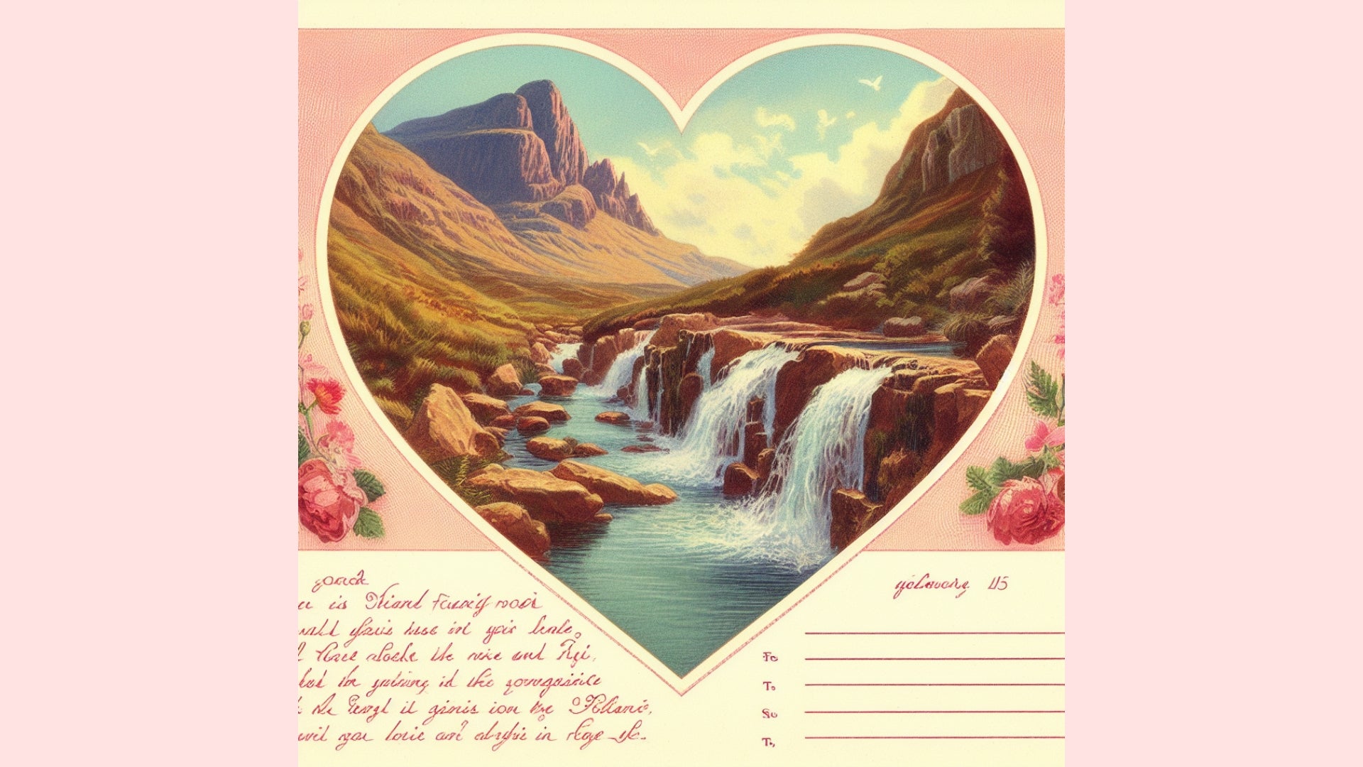 Fairy Pools of Enchantment Valentine Card