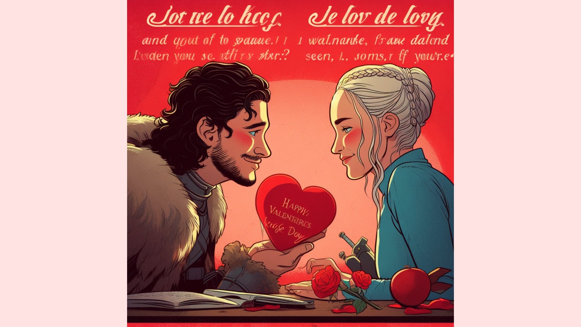 Game of Thrones Romance Valentine Card