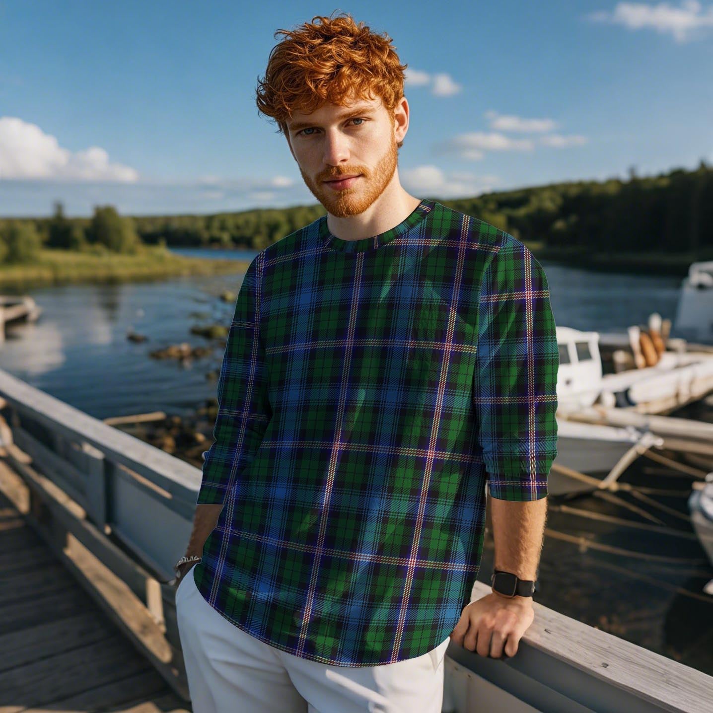 Gemmell Tartan Long Sleeve T-Shirt Unisex - Tartan Vibes Clothing