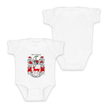 MacCártaig (MacCarthy) Coat of Arm Infant Baby Rib Bodysuit - Tartan Vibes Clothing
