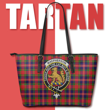 Tartan Vibes Clothing Leather Tote Bag