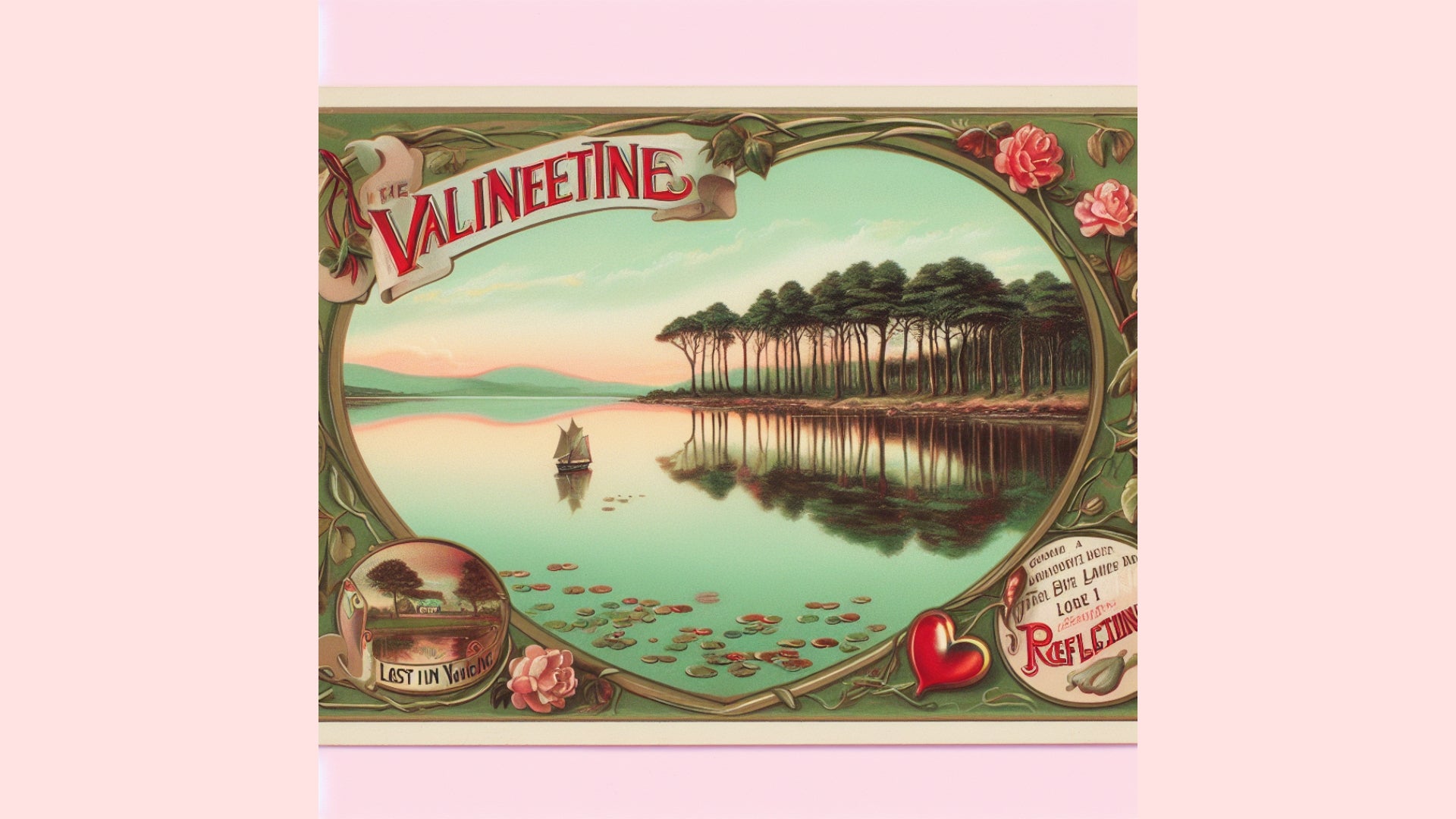 Lough Neagh Reflections Valentine Card