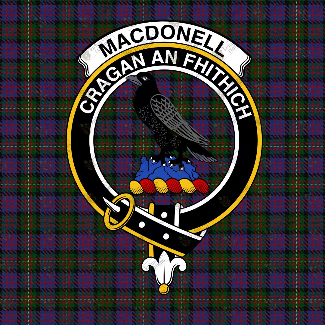 MacDonnell of Glengarry Modern Tartan Crest Sweatshirt main image 1