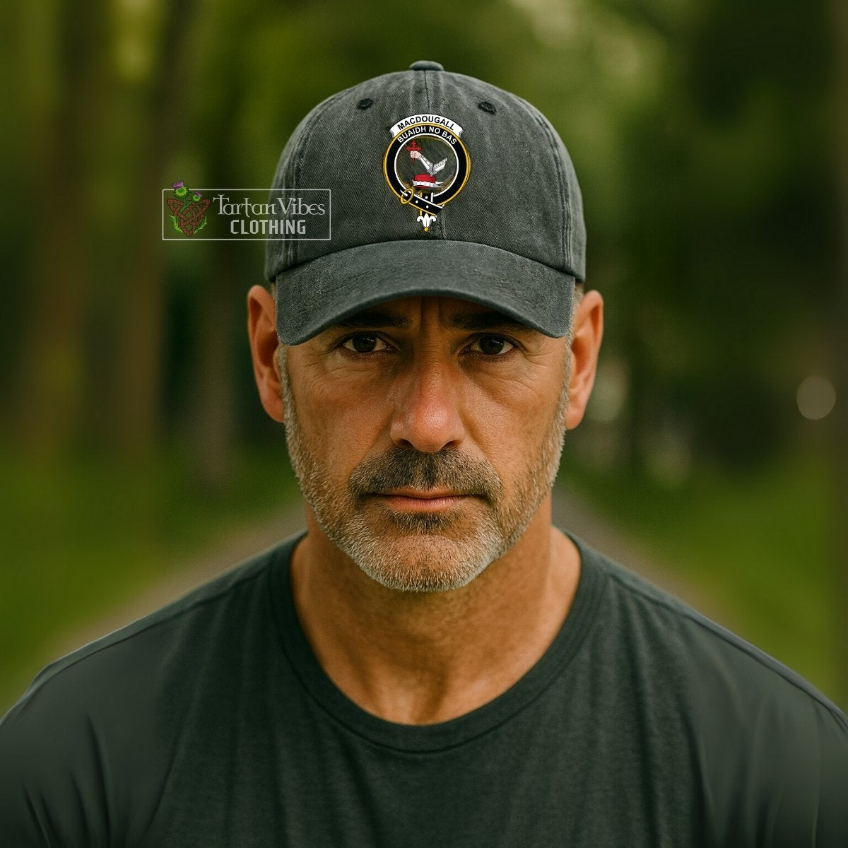 MacDougall (McDougall) Family Crest Denim Classic Cap