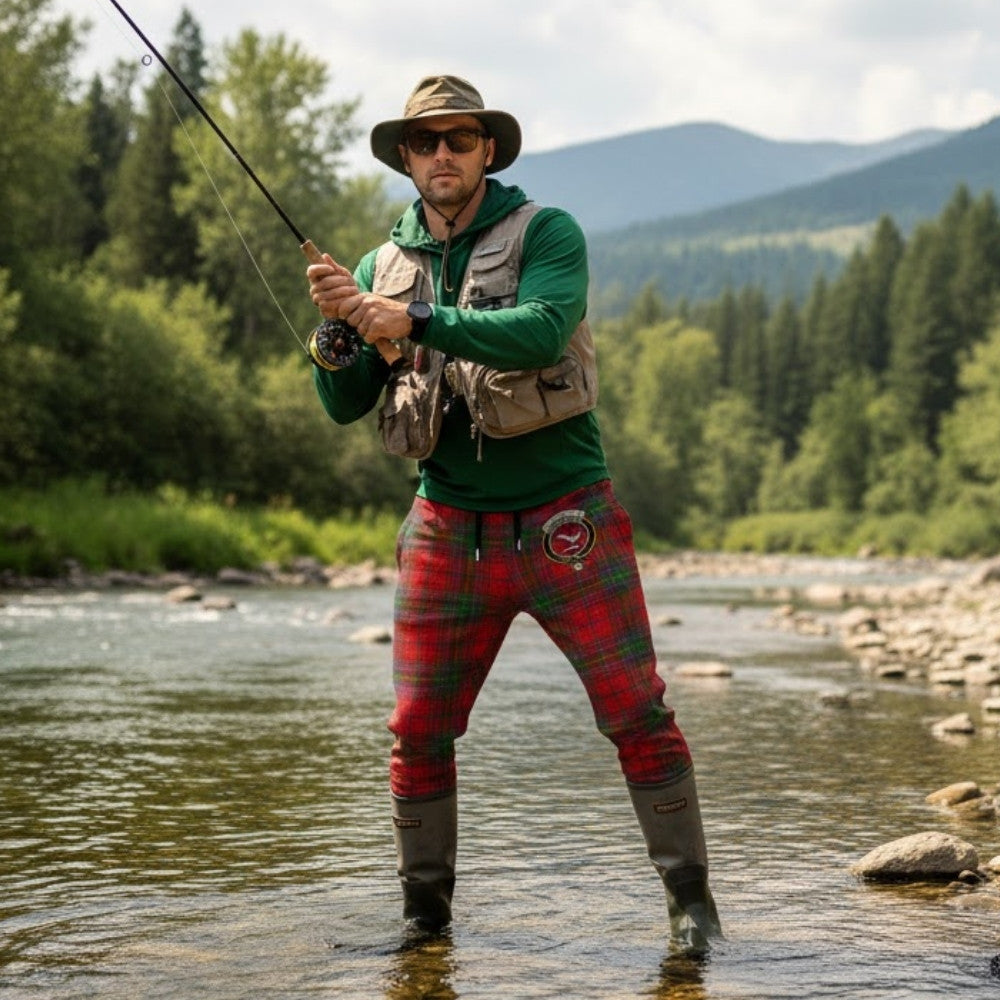 MacDougall (McDougall) Tartan Joggers Pants with Family Crest