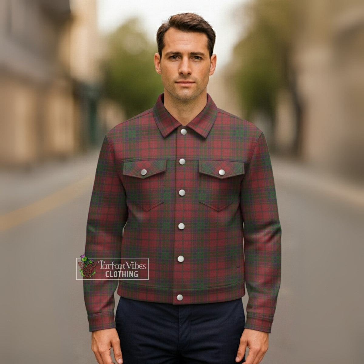 MacDougall Tartan Unisex Lapel Cotton Jacket