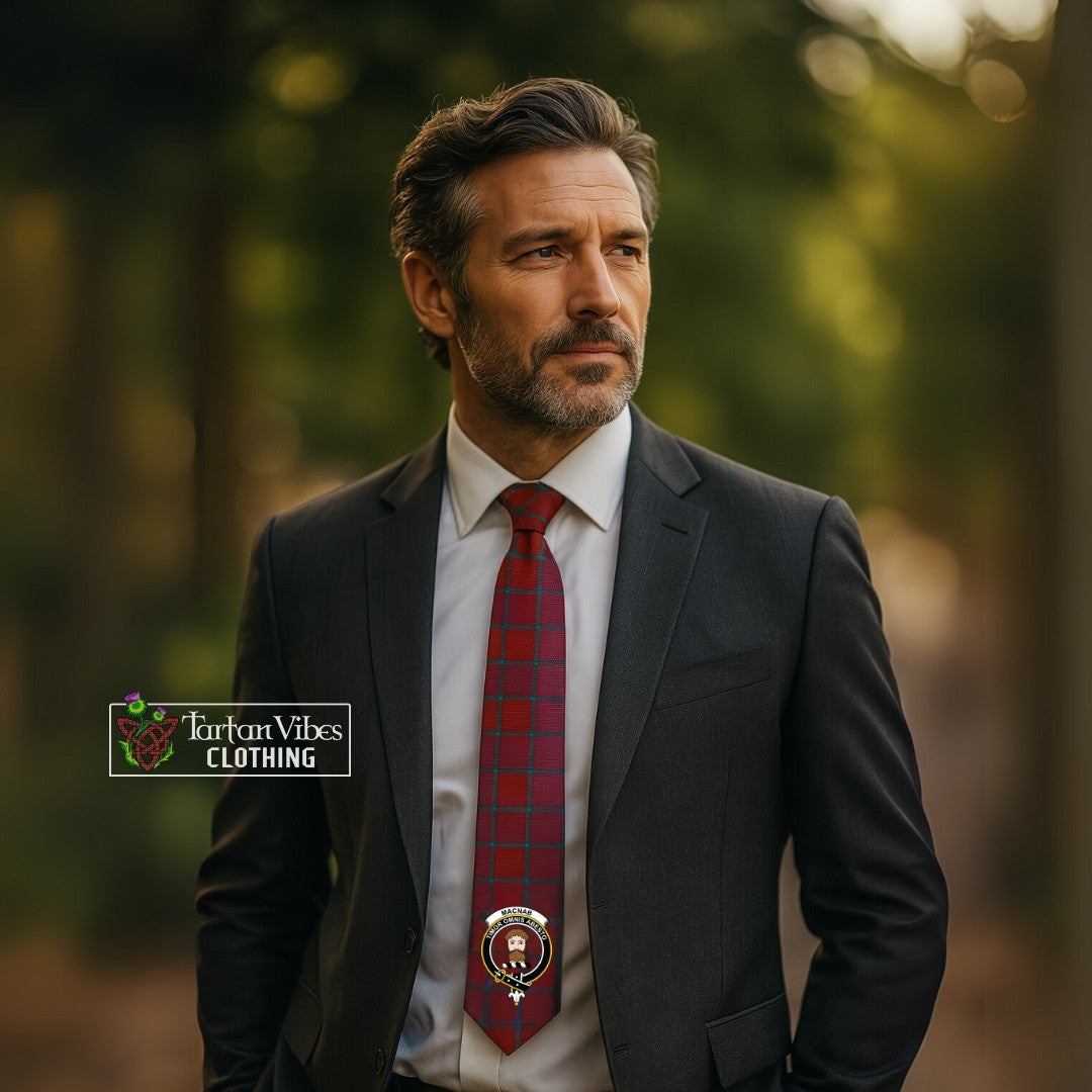 MacNab Old Tartan Classic Necktie with Family Crest