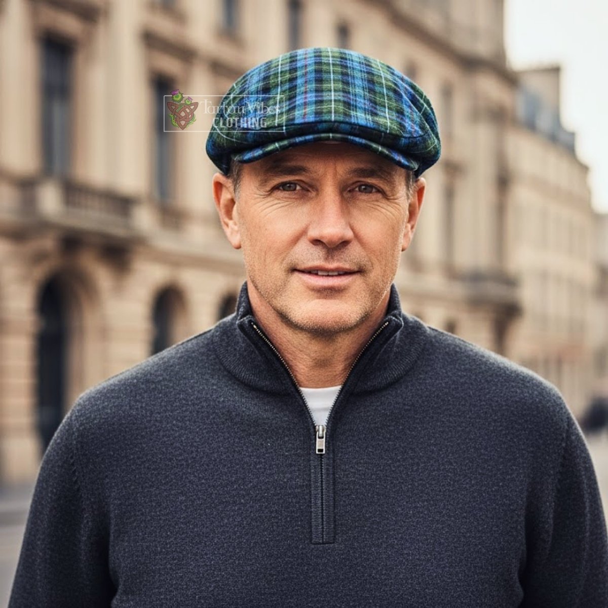 Mackenzie (Mckenzie) Tartan Jeff Cap, Tartan Flat Cap