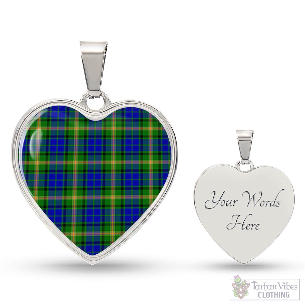 Maitland Tartan Heart Necklace Luxury Necklace (Silver) Yes - Tartan Vibes Clothing