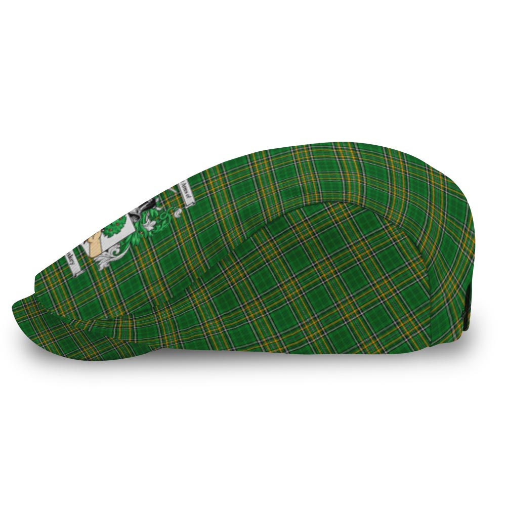 McCloskey Coat of Arms Irish Tartan Jeff Cap, Tartan Flat Cap - Tartan Vibes Clothing