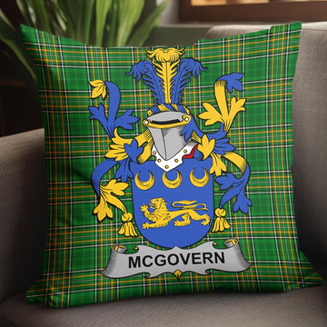 McGovern Irish Coat of Arms Tartan Pillow Cover