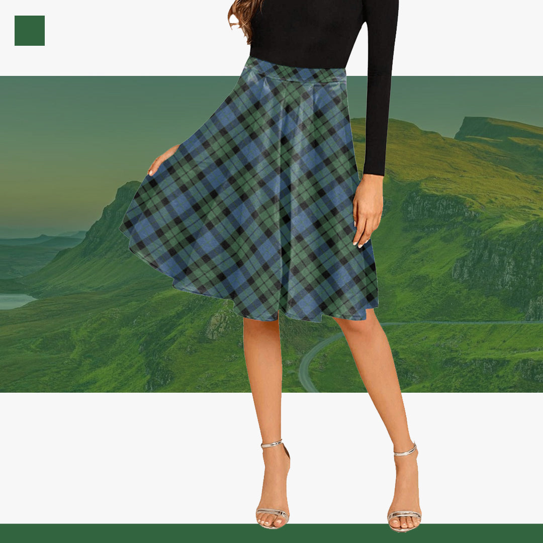 Tartan Vibes Clothing Melete Pleated Midi Skirt