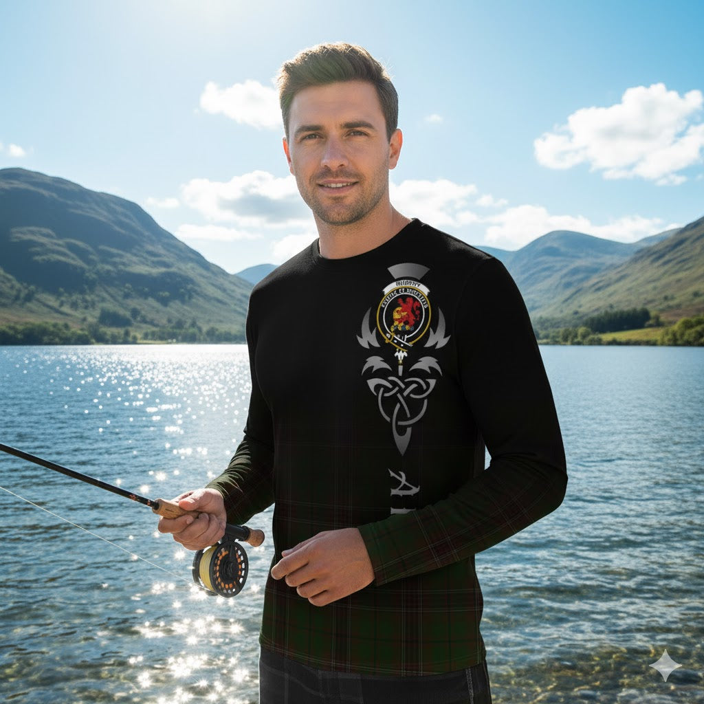Murphy Tartan Long Sleeve T-Shirt Featuring Alba Gu Brath Family Crest Celtic Inspired