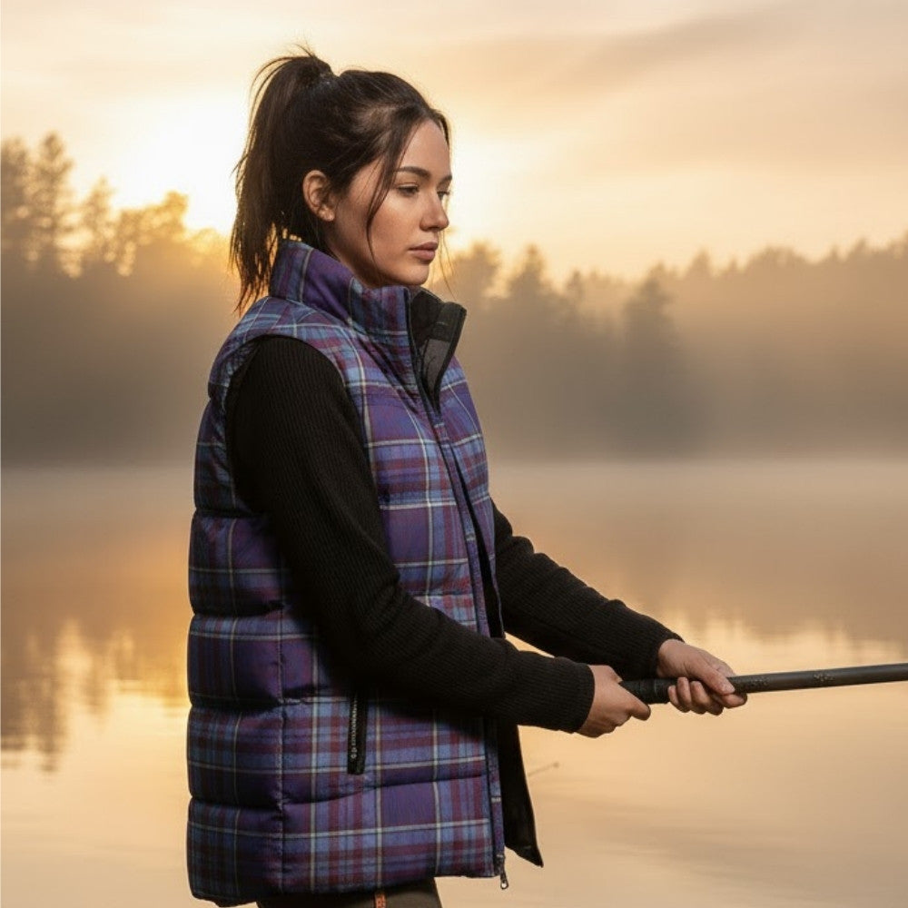 RCAF Tartan Sleeveless Puffer Jacket