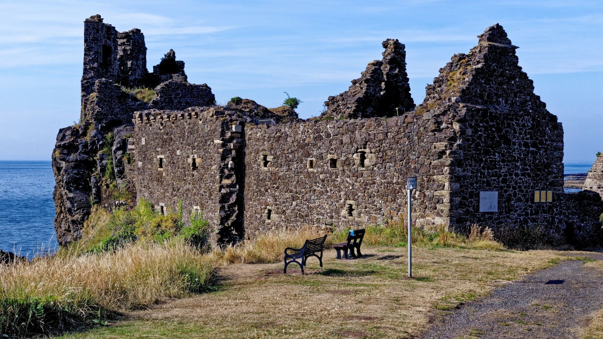 Remains of  Dunure Castle, 22nd of July 2021